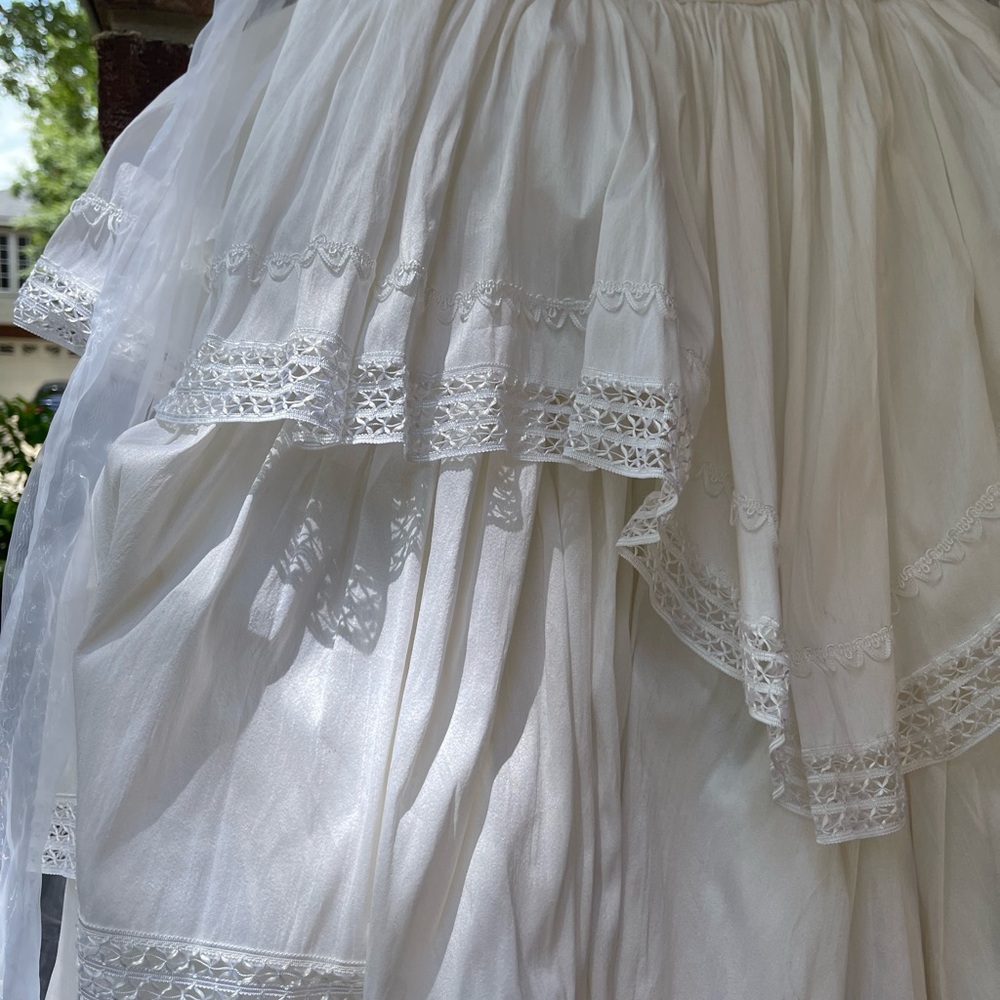 Elegant White Lace Kids Formal Dress
